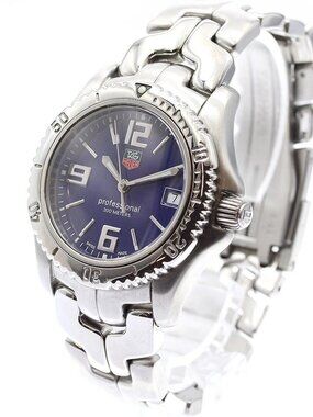 TAG HEUER Link WT1213 Date blue Dial Quartz Boy's Watch_908550